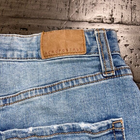 Aeropostale frayed bottom distressed denim skirt - Picture 5 of 5